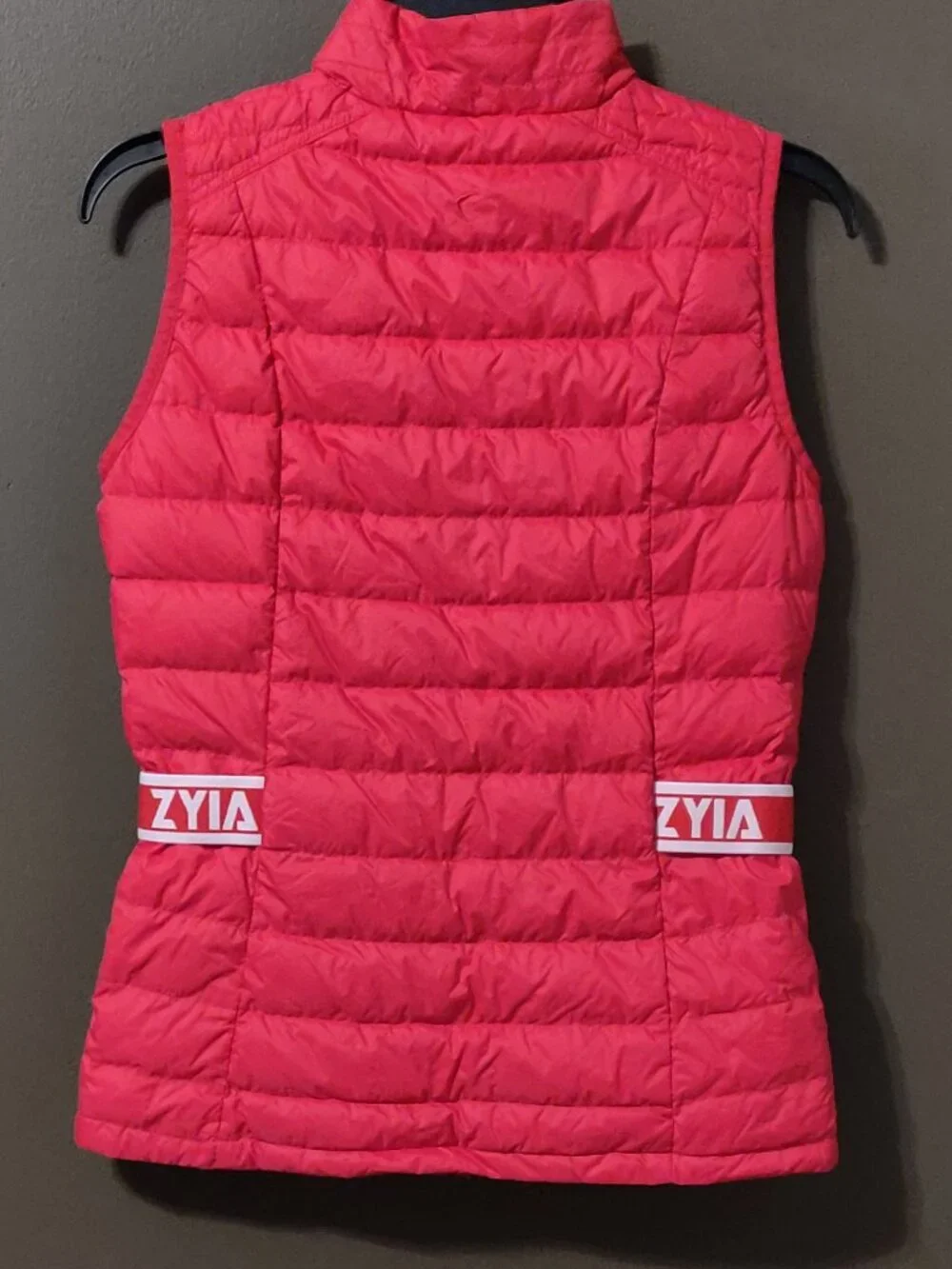 Zyia Red Down Puffer Vest Women's SIZE SMALL